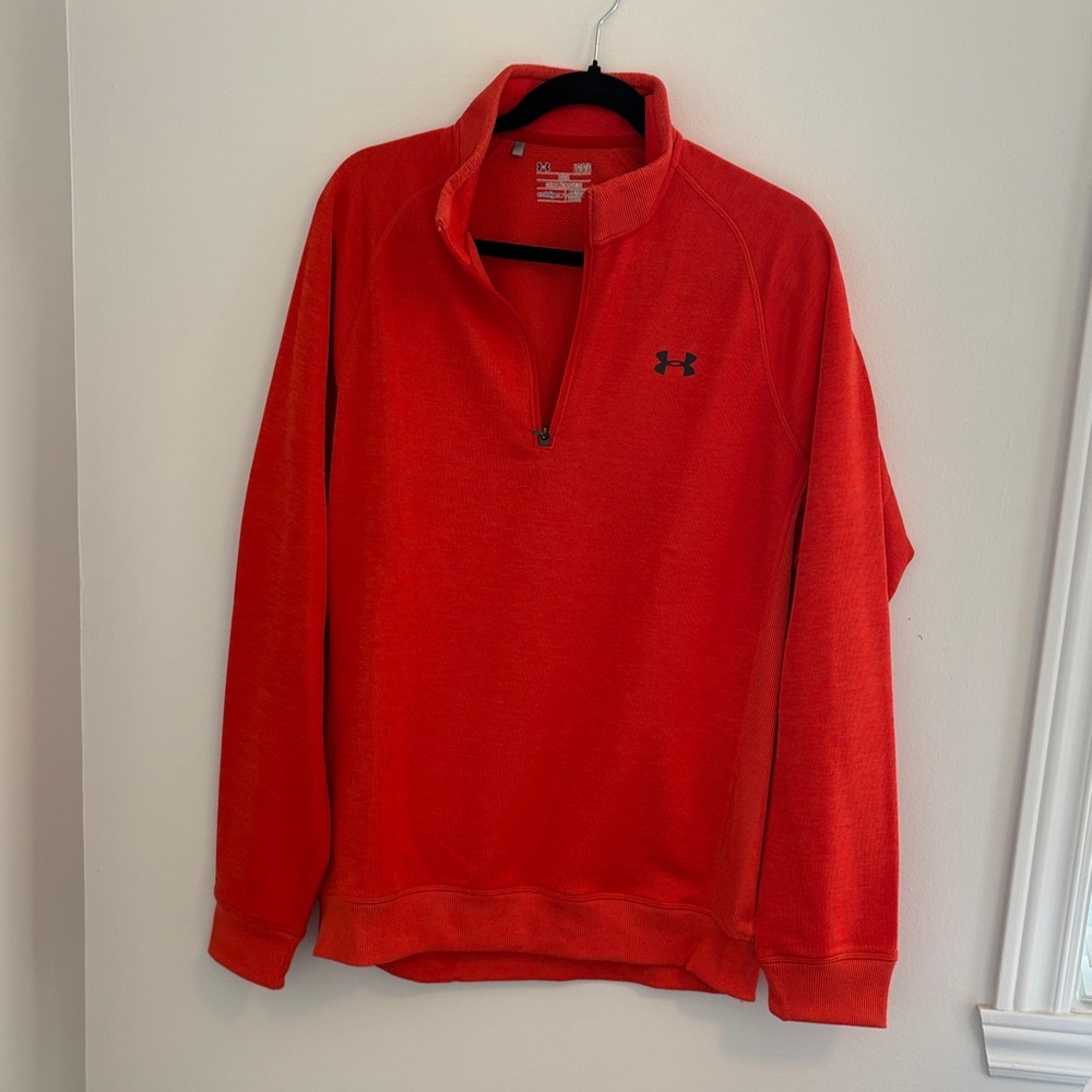 Under Armour Red Half-Zip Performance Pullover